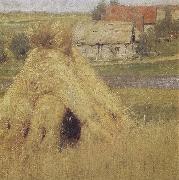 Mill and Village near a Stream Isaac Levitan